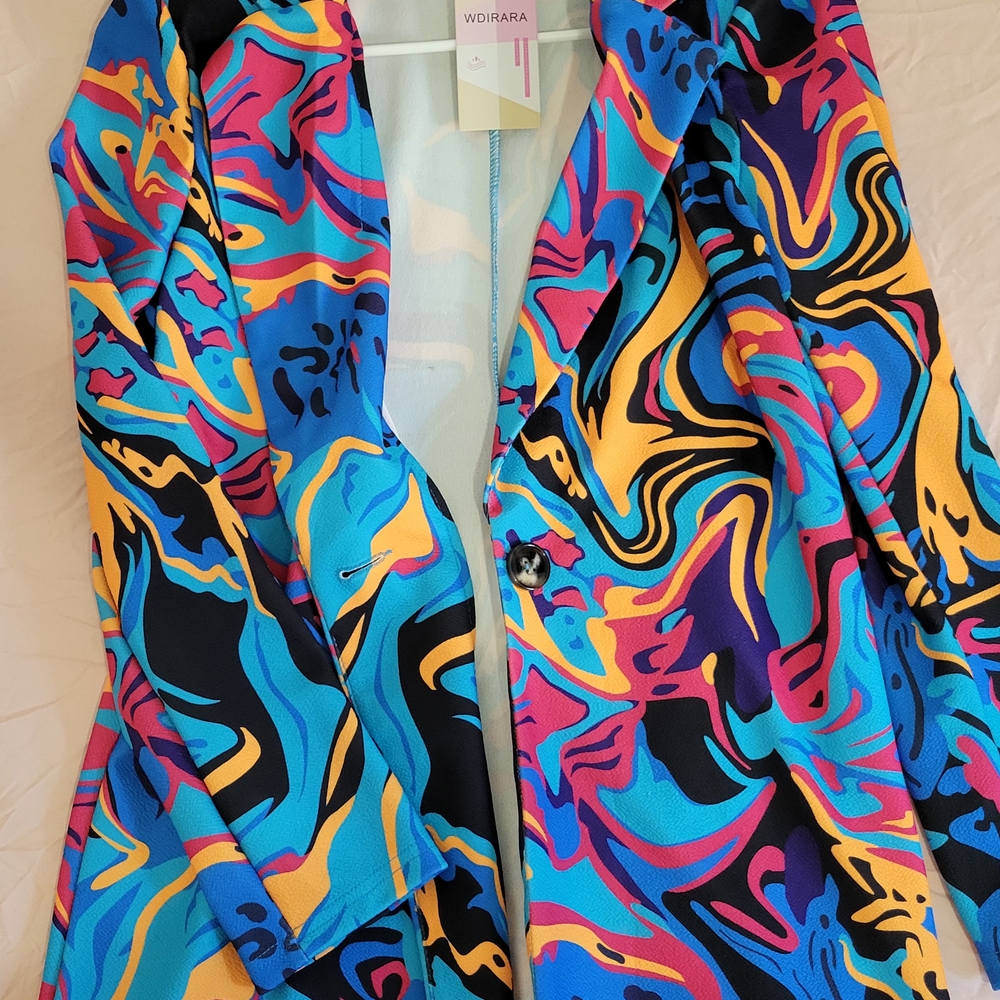Vibrant Multicolor Blazer